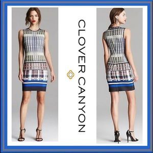 Clover Canyon Multi Donegal Printed Neoprene Dress